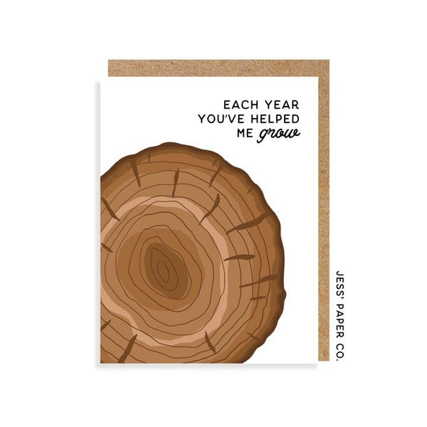 You've Helped Me Grow Card