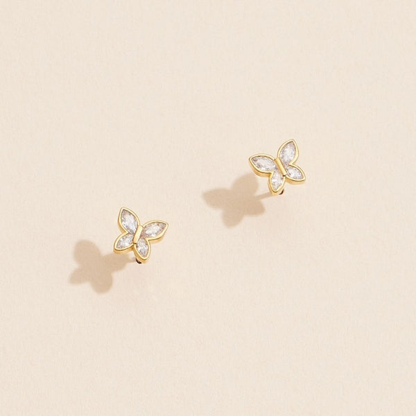 Butterfly Earrings | Gold