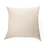 Creamy Waffle Euro Cushion | Cream