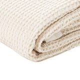 Creamy Waffle Throw | Cream