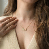 Curved Luck Necklace | Gold
