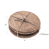 Beaded Round Trivet | Set of 2
