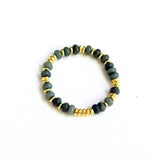 Selena Glass Gemstone Bracelet | Jade Green