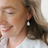 Dewdrop Opalite Earrings | Silver