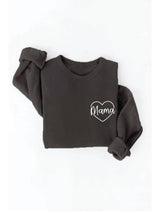 Mama Heart Sweatshirt | Black