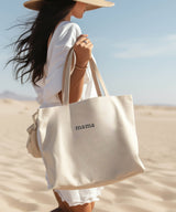 Embroidered Canvas Tote Bag | Mama