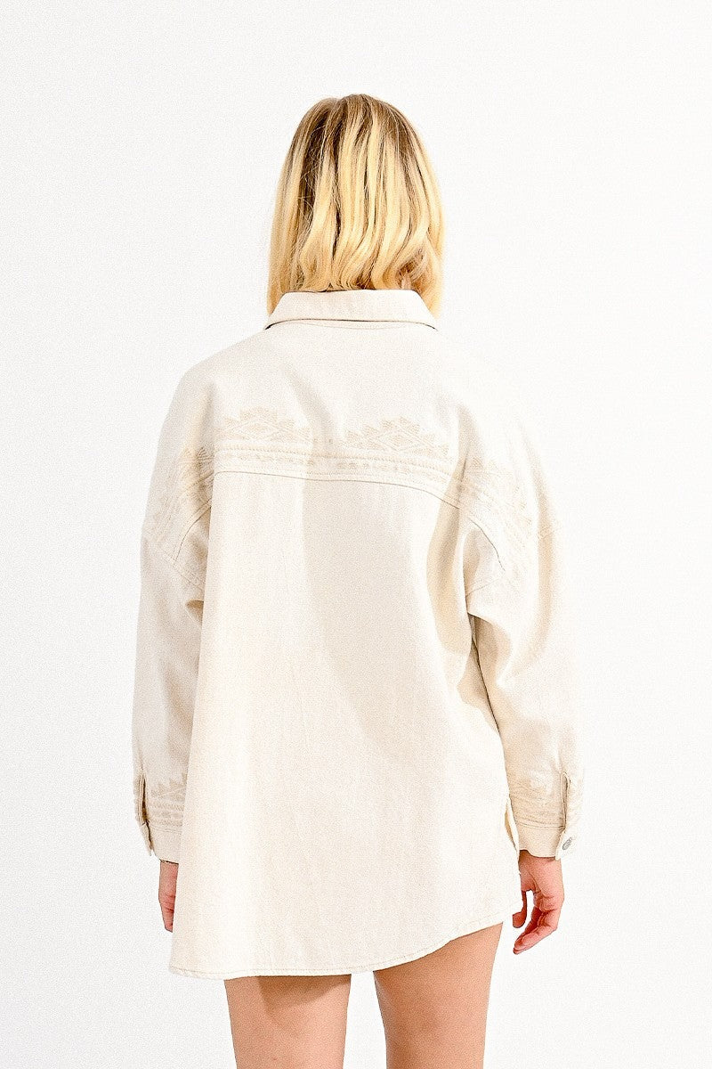 Bay Shacket | Beige - FINAL SALE