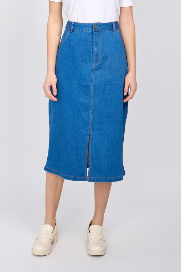 Bailey Skirt | Denim Blue