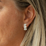 Essence Hoops | Silver/Mother of Pearl