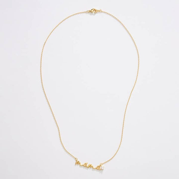 Mama Necklace | Gold