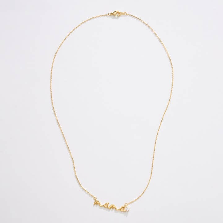 Mama Necklace | Gold