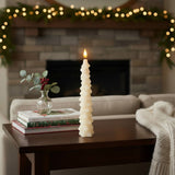 Set of 2 Tree Taper Candles | Ivory
