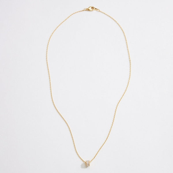 Barrel Pendant Necklace | Gold