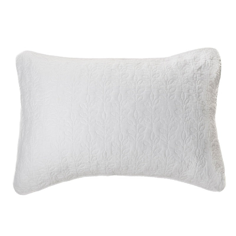 Foliage White Quilt Set | King