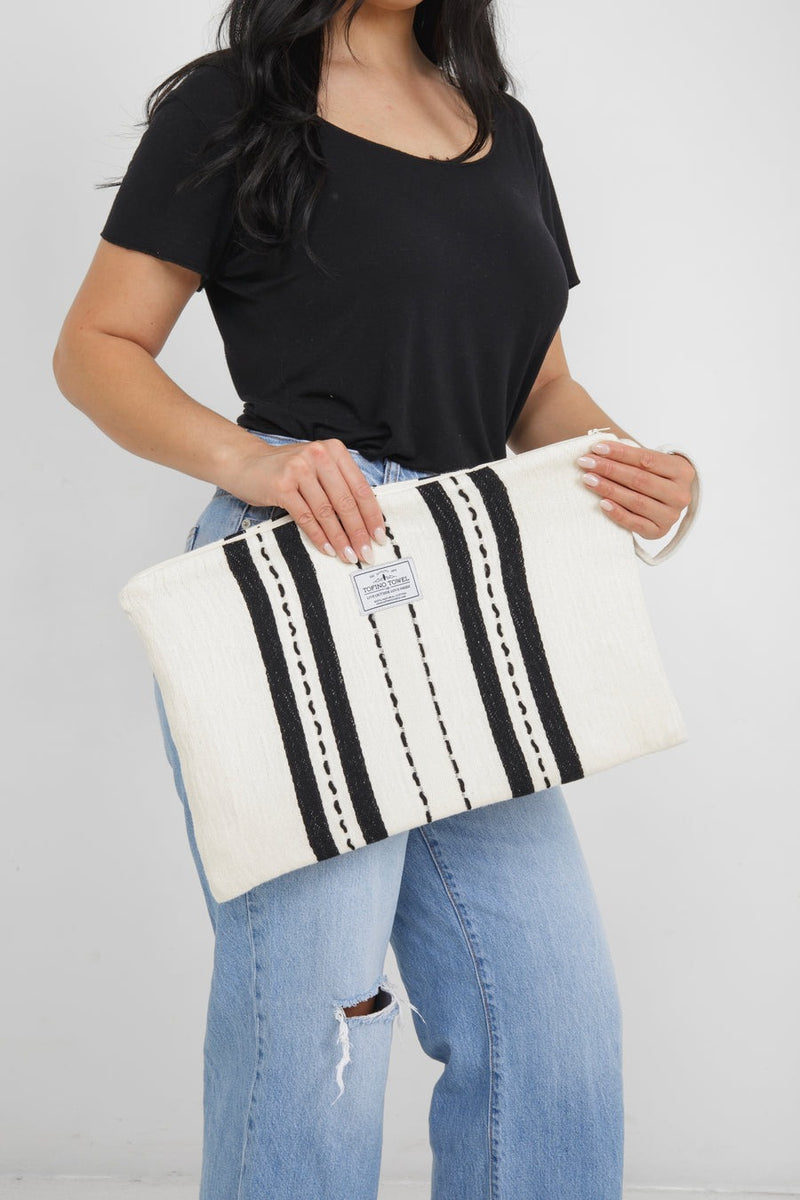 The Mercer Large Wet/Dry Bag | Ecru