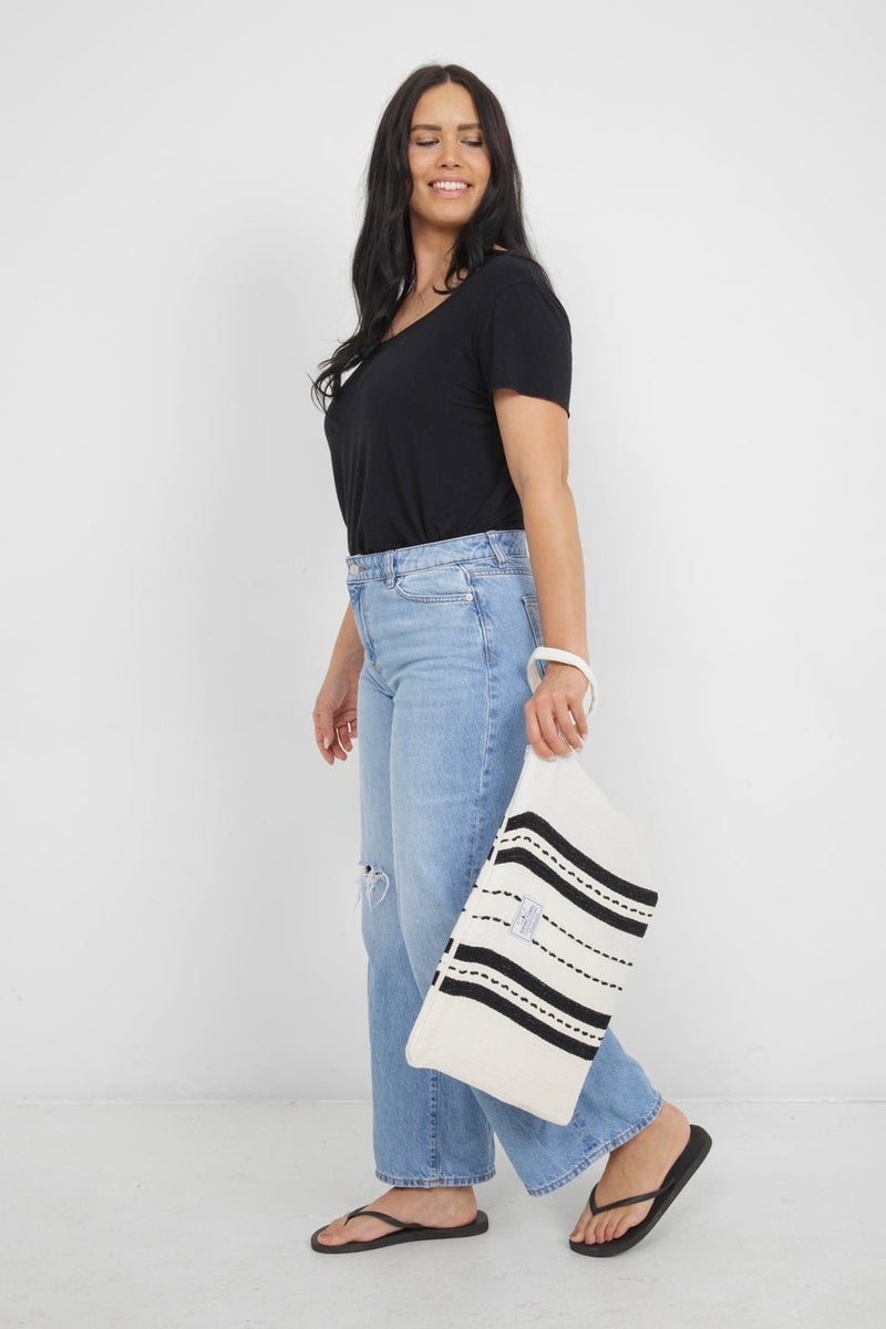 The Mercer Large Wet/Dry Bag | Ecru