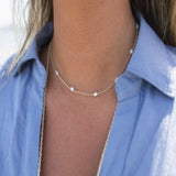 Gina Necklace | Gold Mother of Pearl
