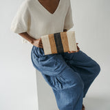 Palm Leaf Clutch | Multi