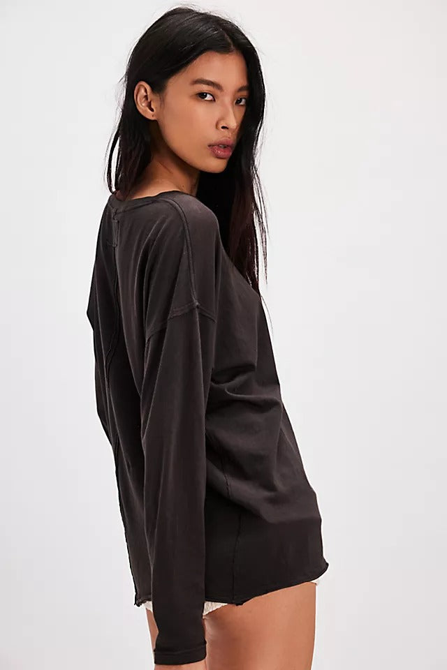 Nina Long Sleeve Tee | Black