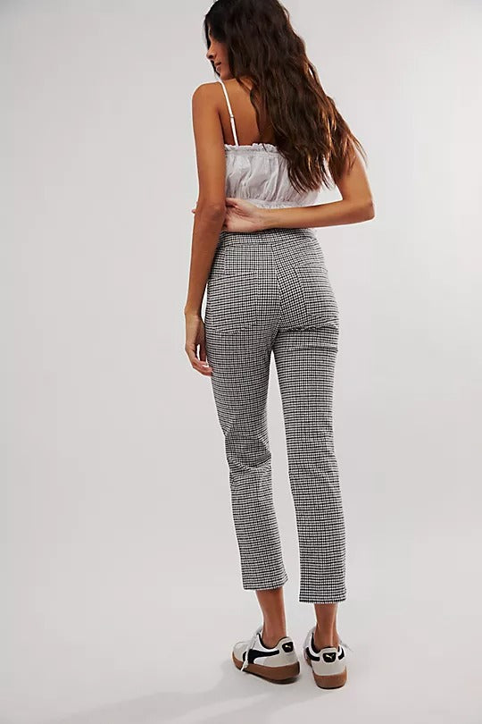 In My Feelings Crop Pants | White Combo - FINAL SALE