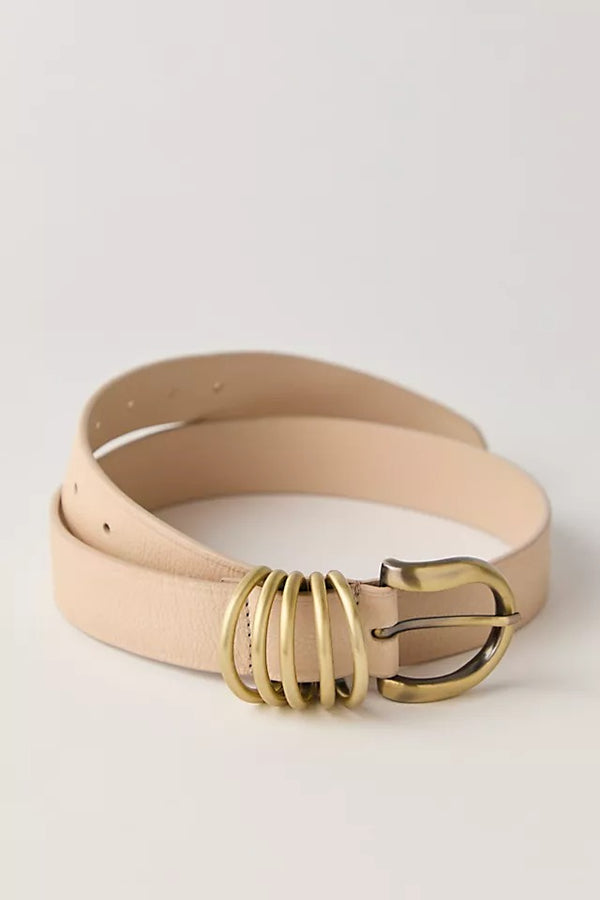 Rori Leather Belt | Cream