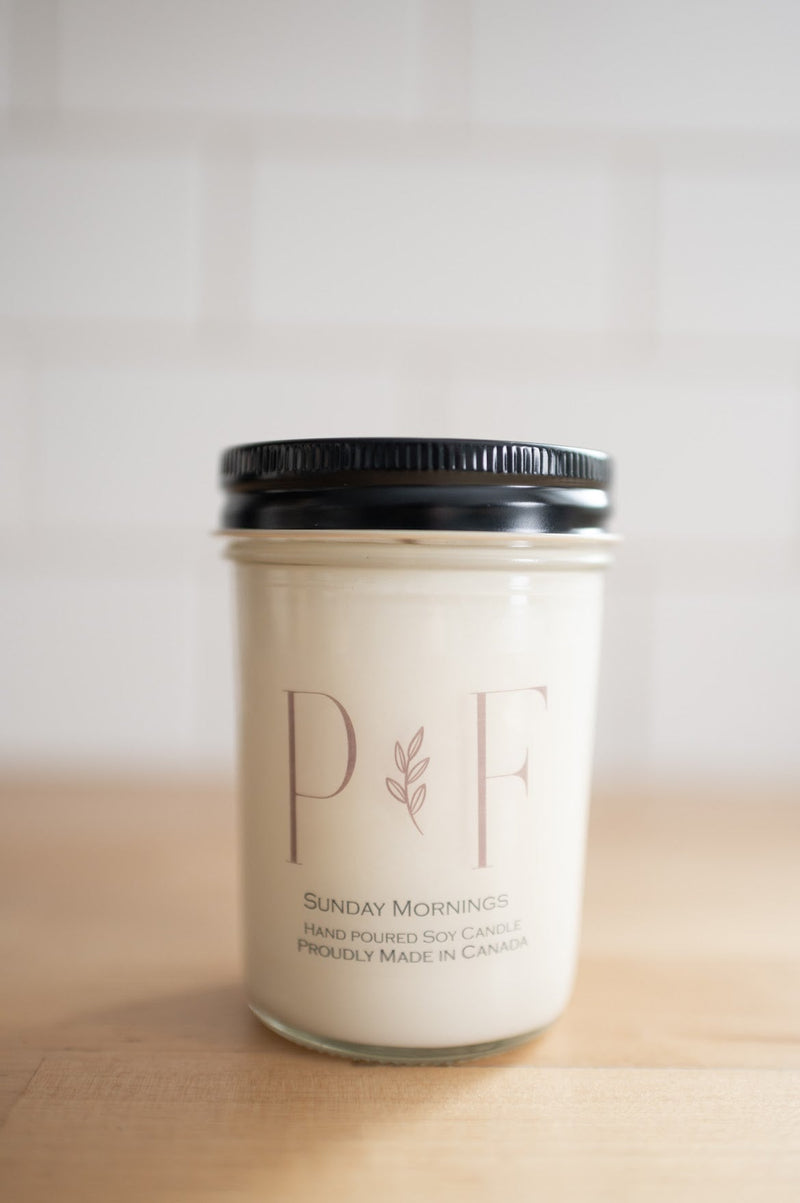 Sunday Mornings 8oz Soy Candle