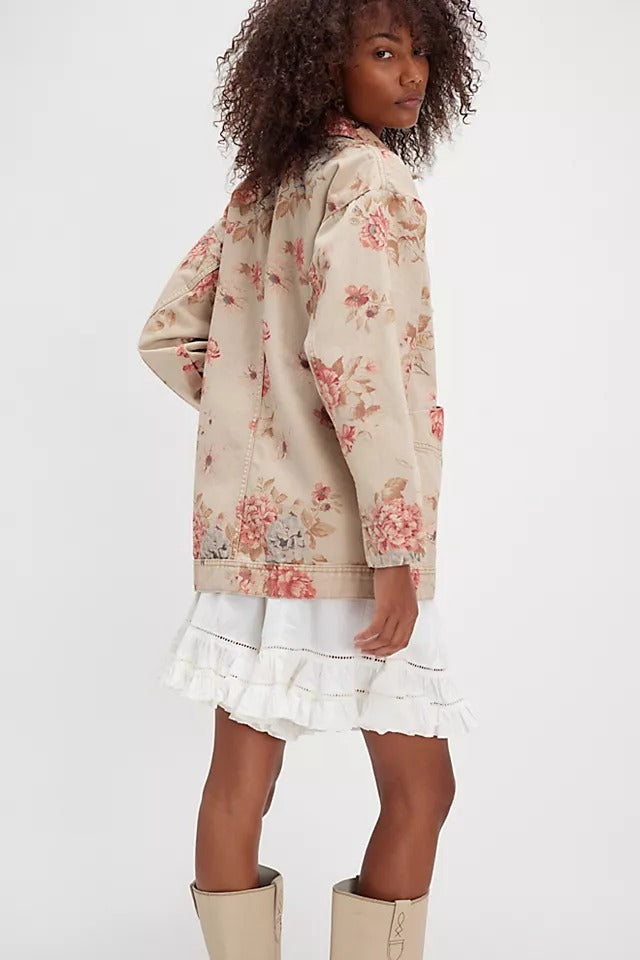 Avery Denim Jacket | Exploded Floral