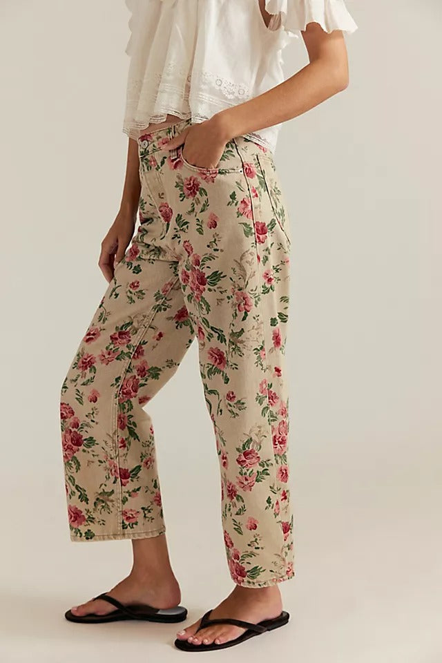 Deep Trance Jean | Wallpaper Floral