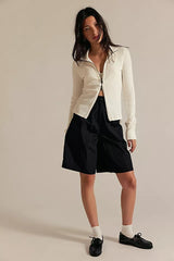 Brunch Girl Zip Up | Clean Ivory
