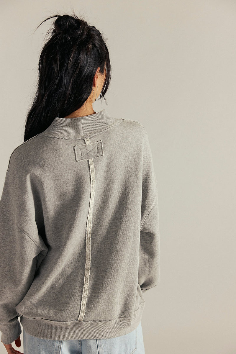 Palm Springs Pullover | Heather Grey