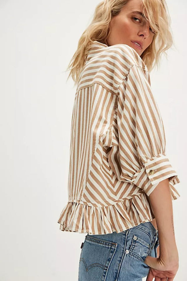 Bailey Stripe Shirt | Neutral Combo