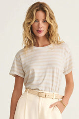 Go To Tee | Panna Cotta Stripe