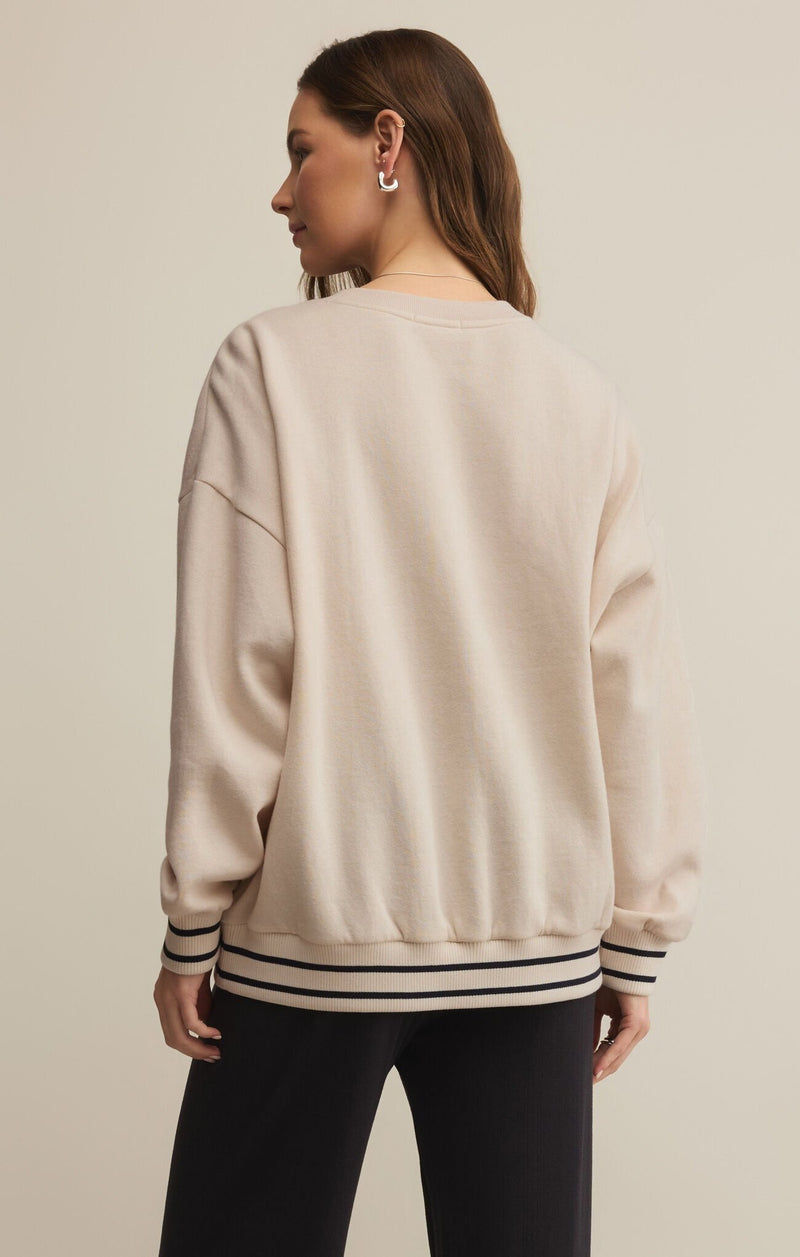 Oversized Saturdays Sweatshirt | Crystal