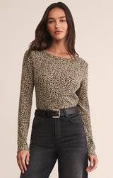 Arlet Leopard Top | Suede