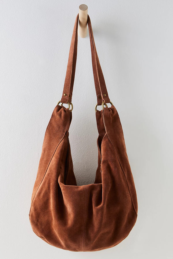 Roma Suede Tote | Rust
