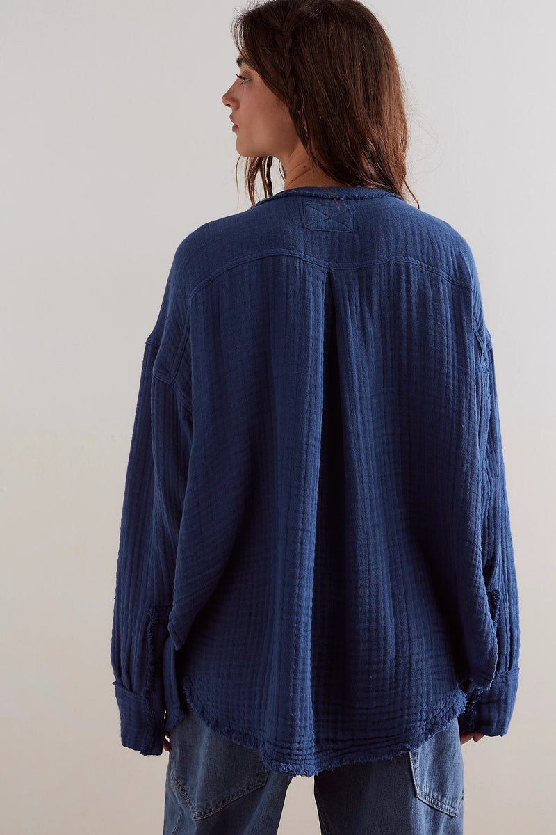 Easy Sunday Top | Dark Denim