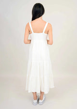 Solara Stripe Dress | White Nougat - FINAL SALE