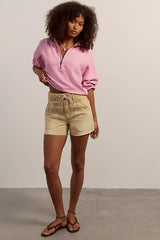 Celeste Quarter Zip | Hummingbird Pink