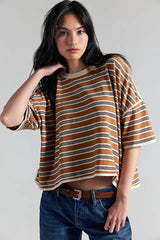 Clean Rugby Tee | Almond Combo