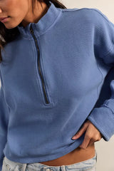 Celeste Quarter Zip | Bluebell