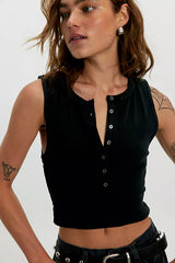 Jamie Henley Tank | Pitch Black