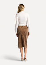 Kahlo Corduroy Skirt | Brown - FINAL SALE