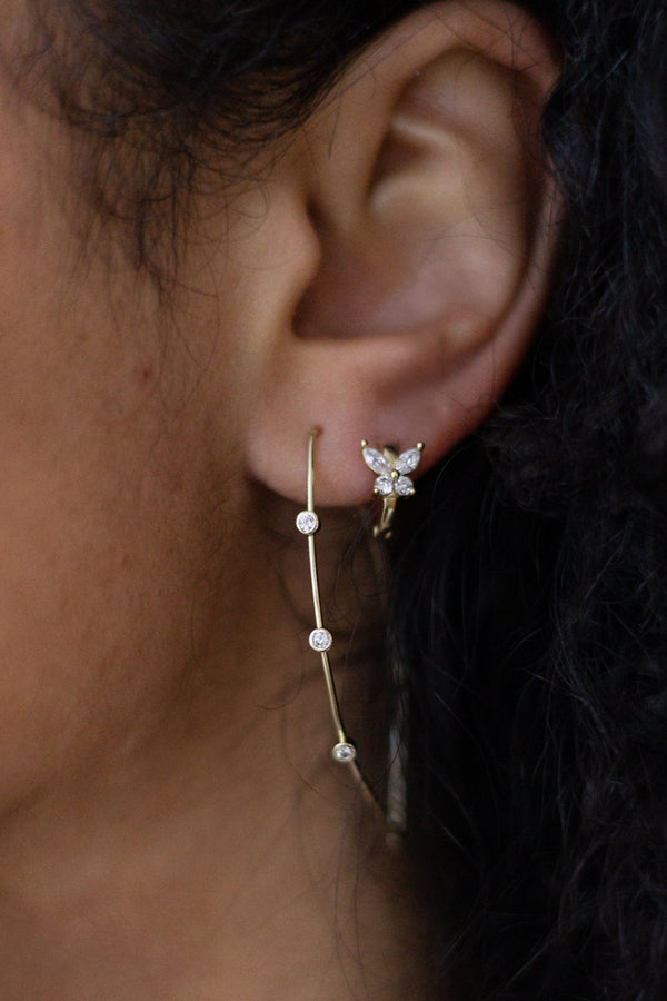 Papillon Hoops | Gold