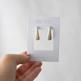 Power Curve Earrings | Gold