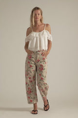 Deep Trance Jean | Wallpaper Floral