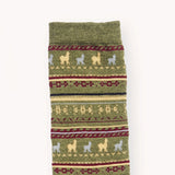Alpaca Print Socks | Vintage Green
