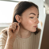 Radiance Earrings | Gold Clear