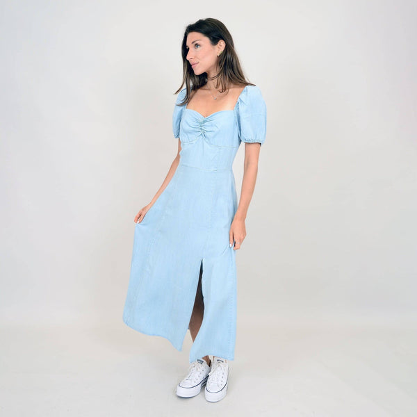 Dania Dress | Light Blue Denim
