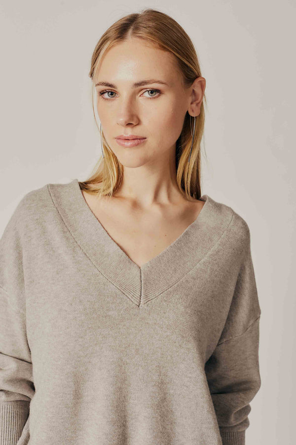 Blossom Sweater | Grey Melange