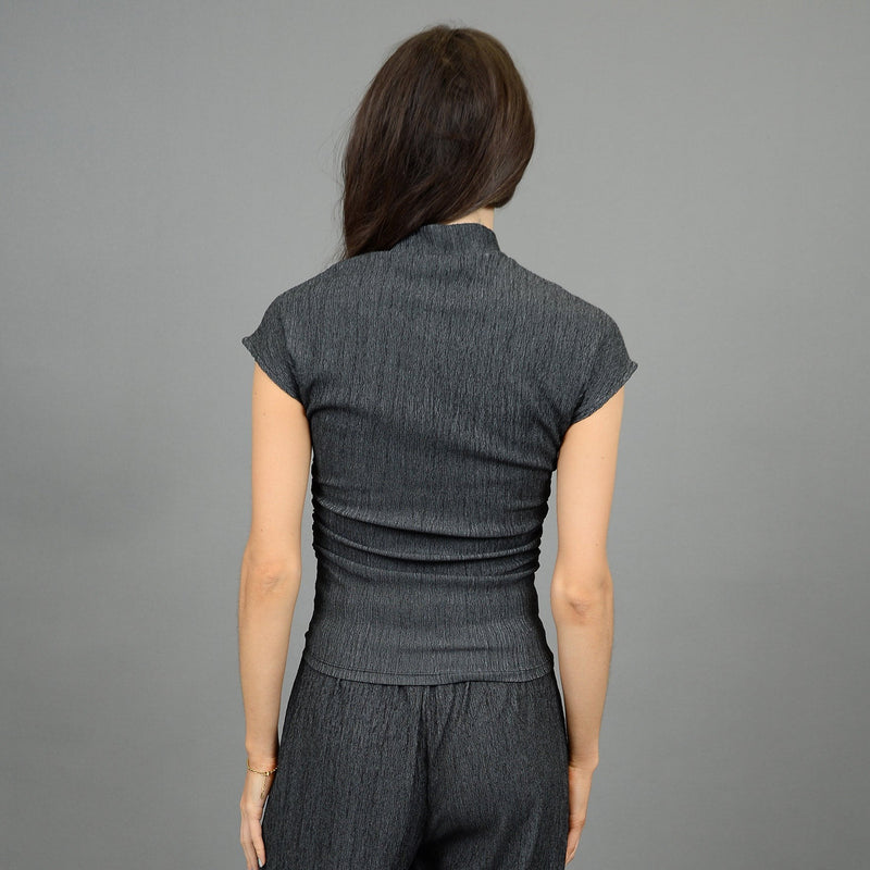 Shirlay Top | Dark Grey Twist